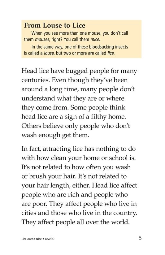 Lice Aren't Nice绘本故事第4页