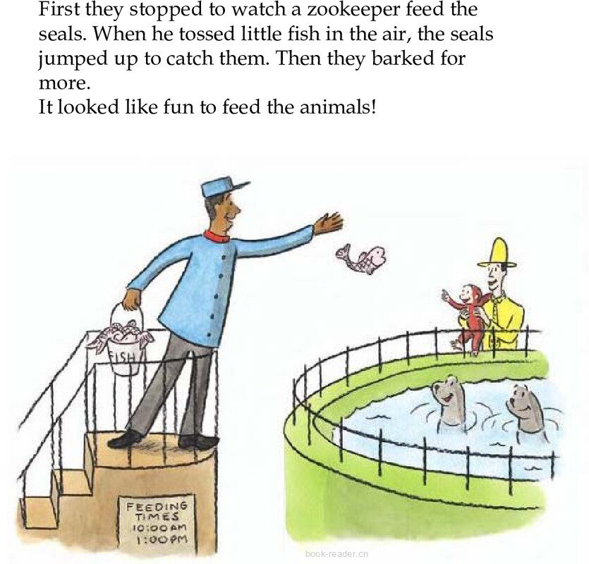 Curious George Feeds the Animals绘本故事第5页