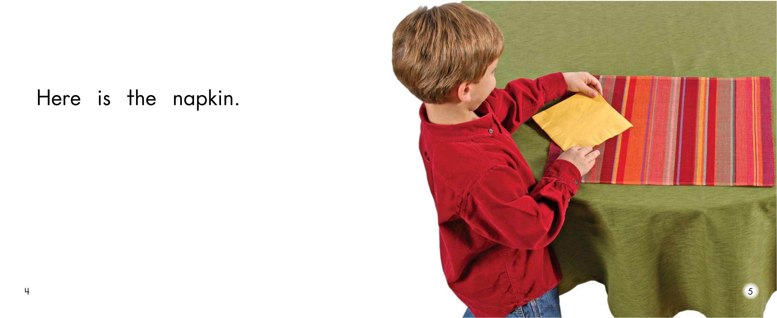 Setting the table绘本故事第4页