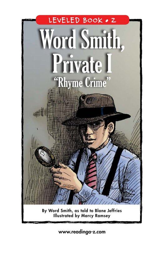 Word Smith,Private I Rhyme Crime绘本故事第2页
