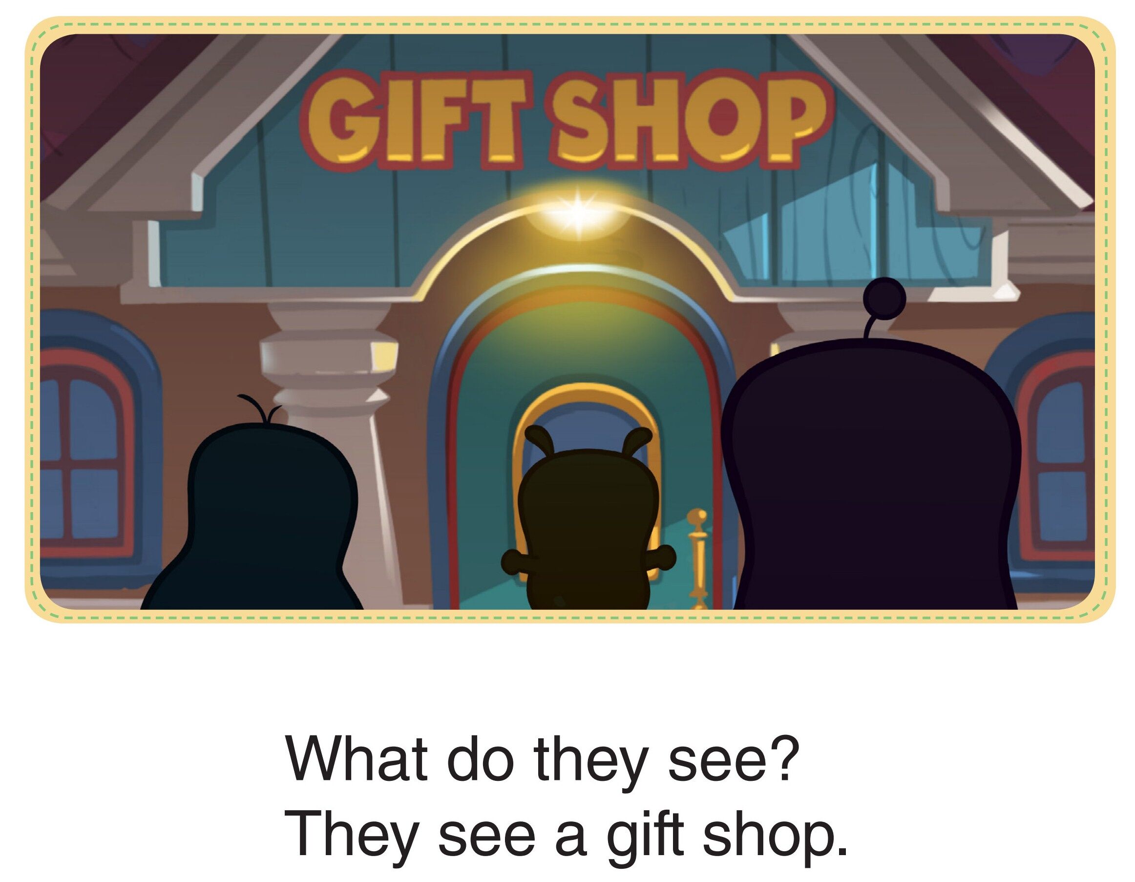 The Blobs at the Gift Shop绘本故事第4页