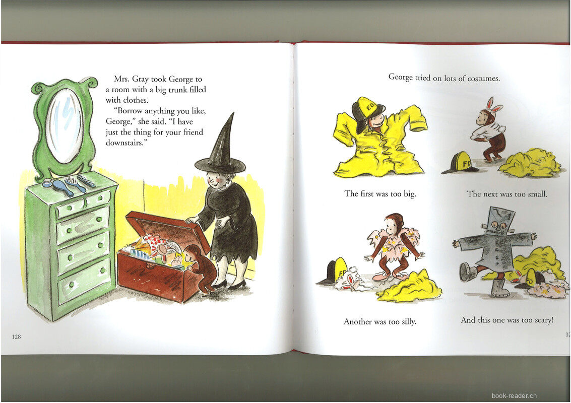 Curious George Goes to a Costume Party绘本故事第5页
