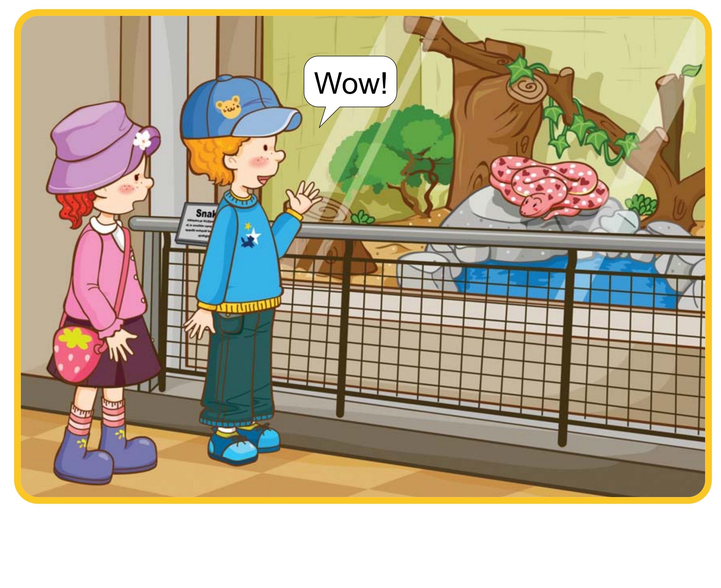 There's a Snake绘本故事第2页