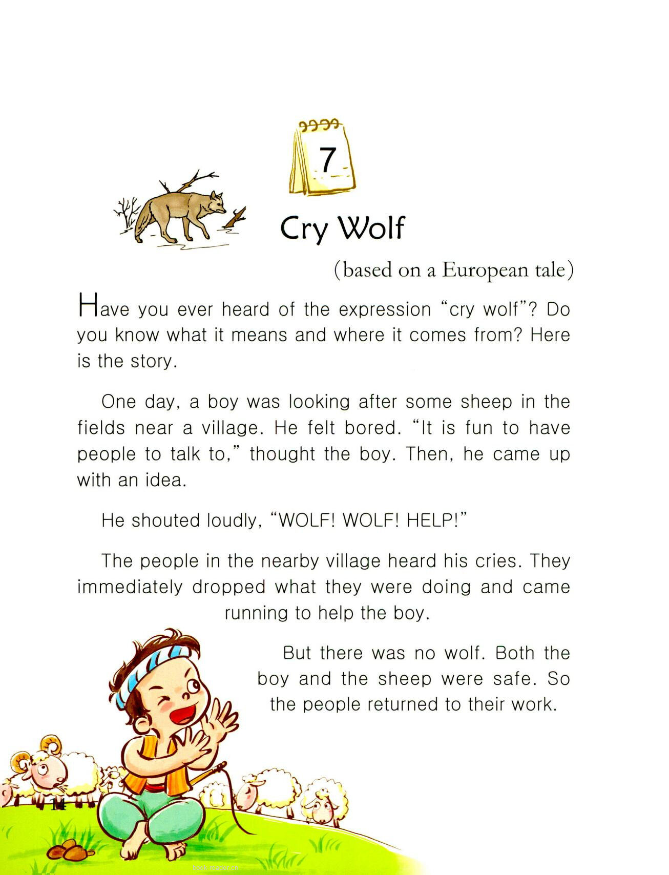 Cry Wolf绘本故事第2页