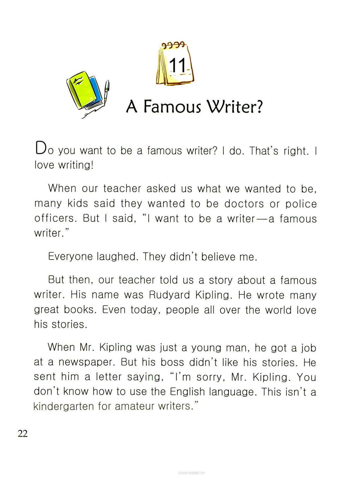 A Famous Writer?绘本故事第2页