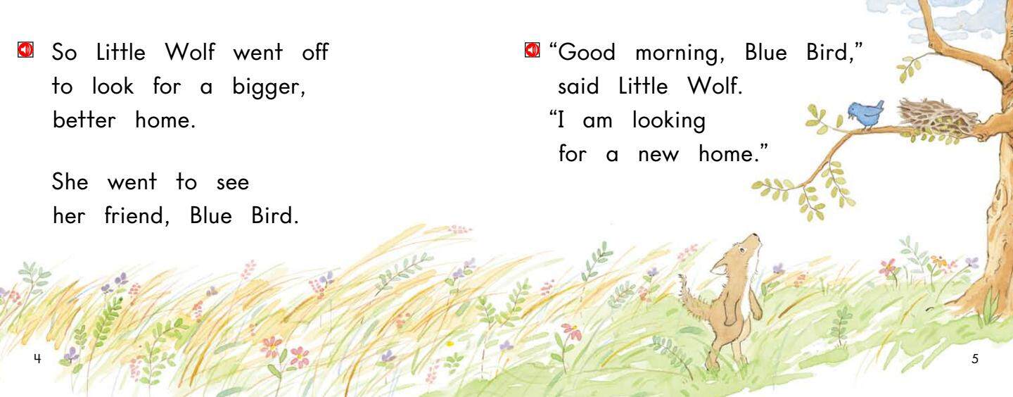 Little Wolf's New Home绘本故事第4页