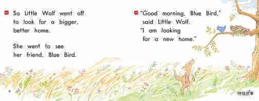 Little Wolf's New Home绘本故事第4页