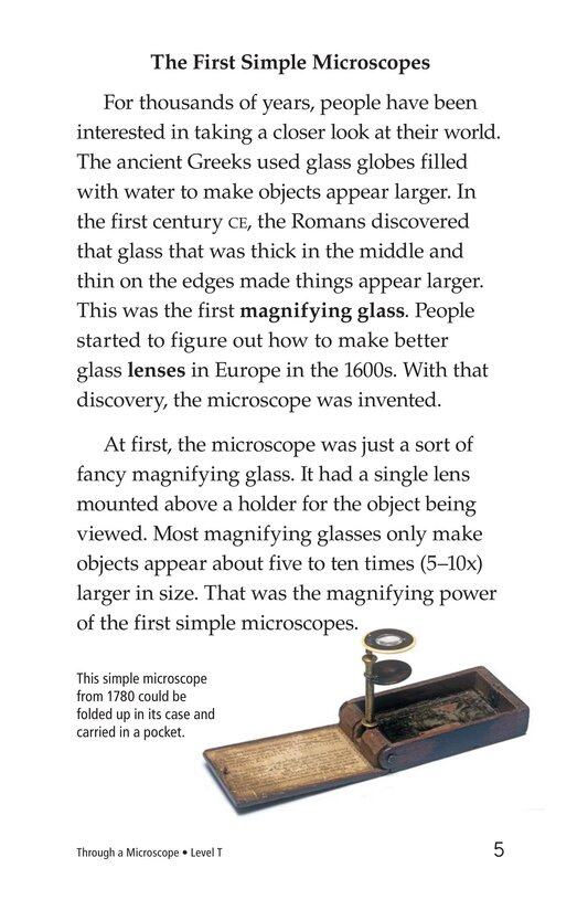 Through a Microscope绘本故事第4页