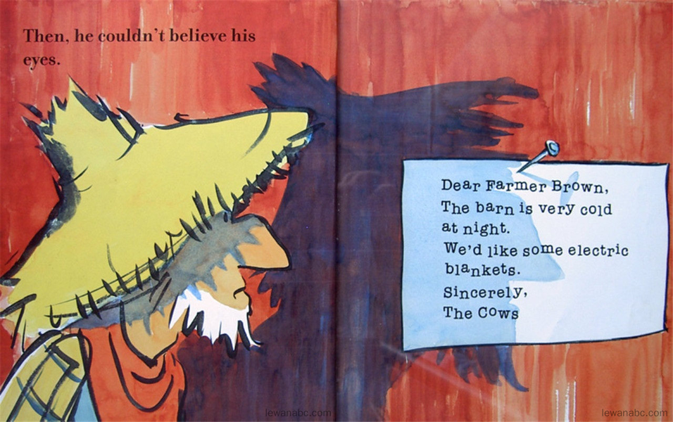 (49周)Click,Clack,Moo Cows That Type绘本故事第5页