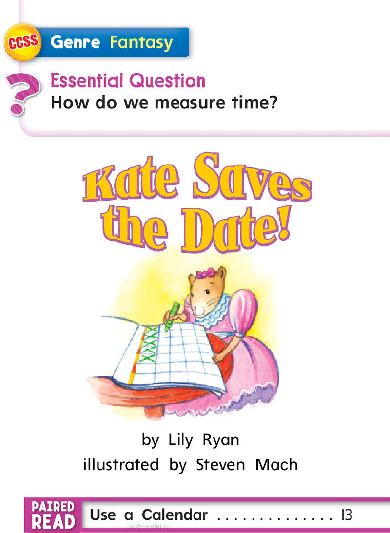 G1 ELL U3W1 Kate Saves the Date!绘本故事第3页