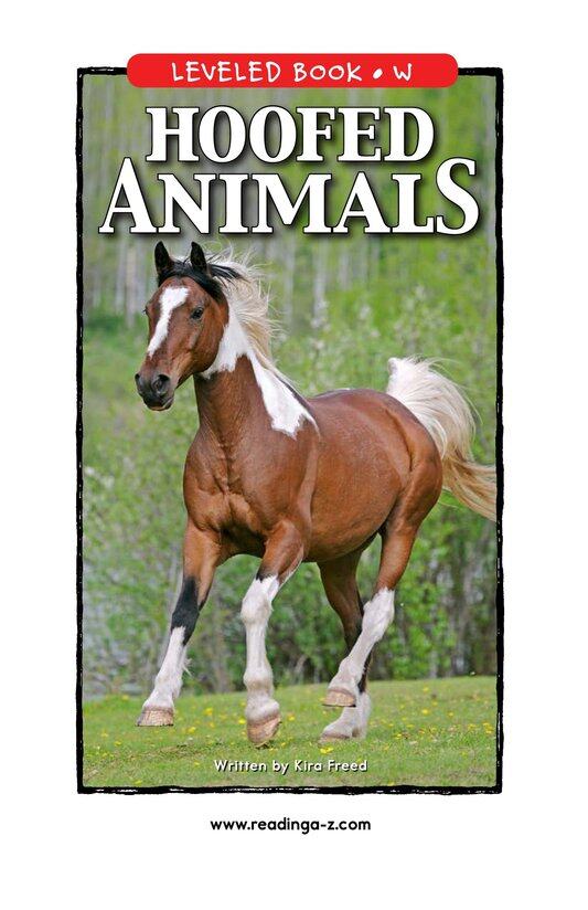 Hoofed Animals绘本故事第2页