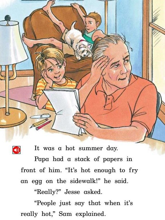 The Hot Day绘本故事第3页