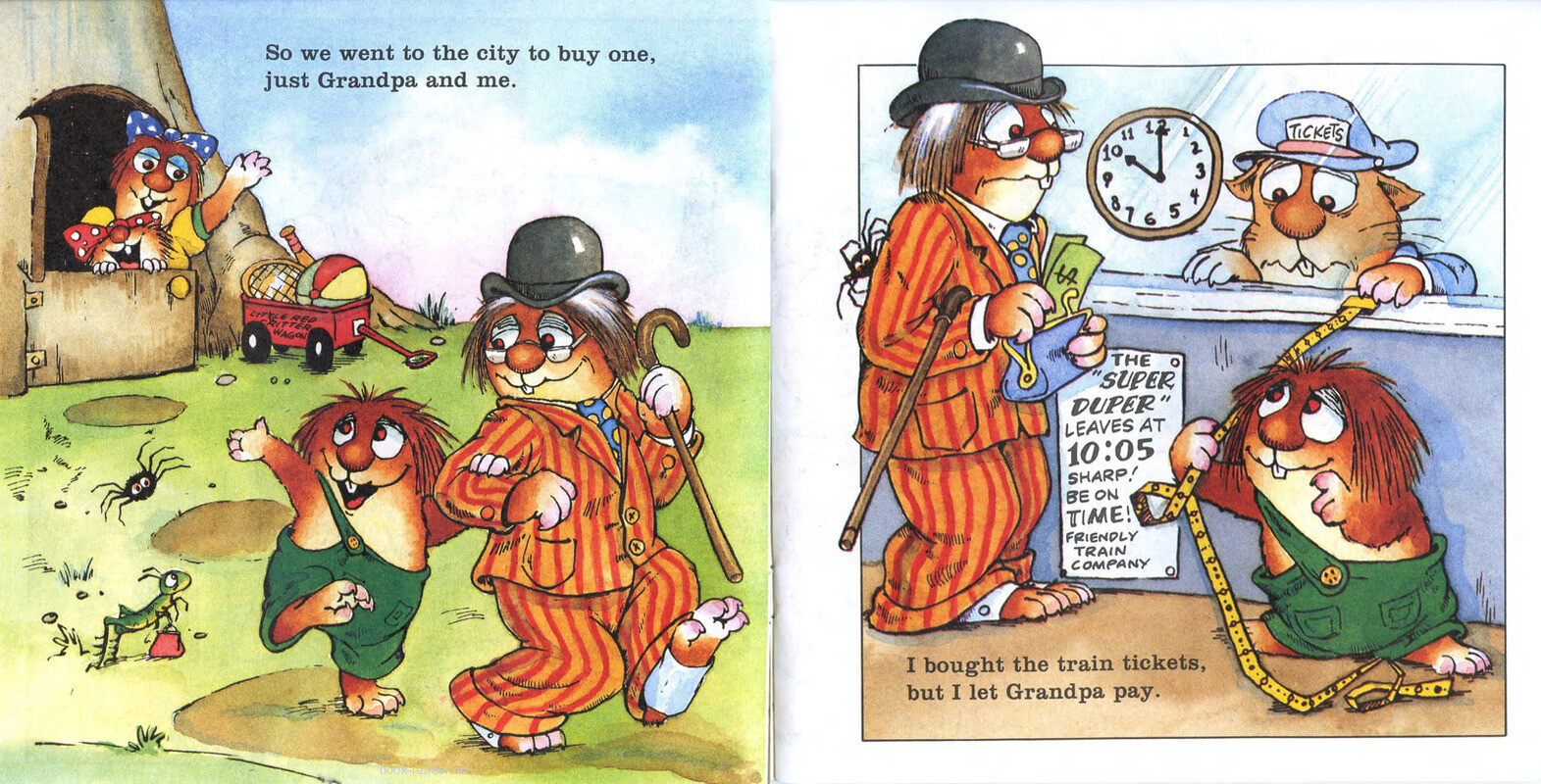 Just Grandpa and Me绘本故事第4页