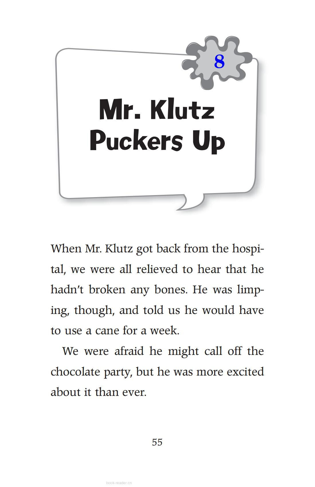 Chapter8 Mr. Klutz Puckers Up绘本故事第2页