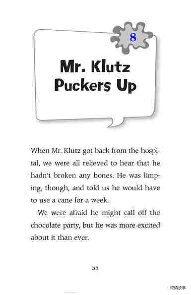 Chapter8 Mr. Klutz Puckers Up绘本故事第2页