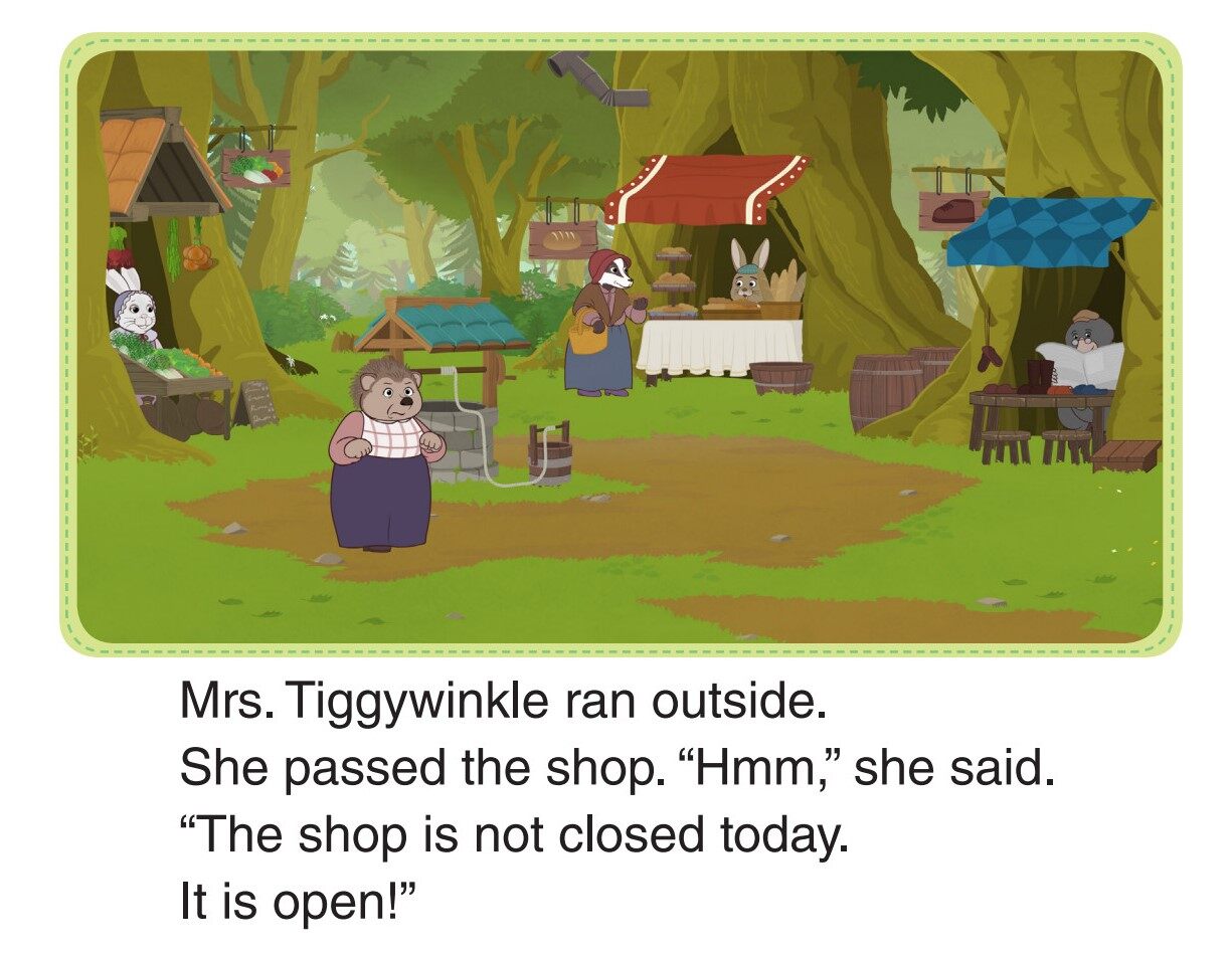 The Bunnies Help the Tailor 3_Mrs. Tiggywinkle Gets Help绘本故事第5页