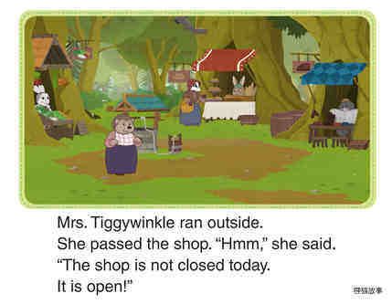 The Bunnies Help the Tailor 3_Mrs. Tiggywinkle Gets Help绘本故事第5页