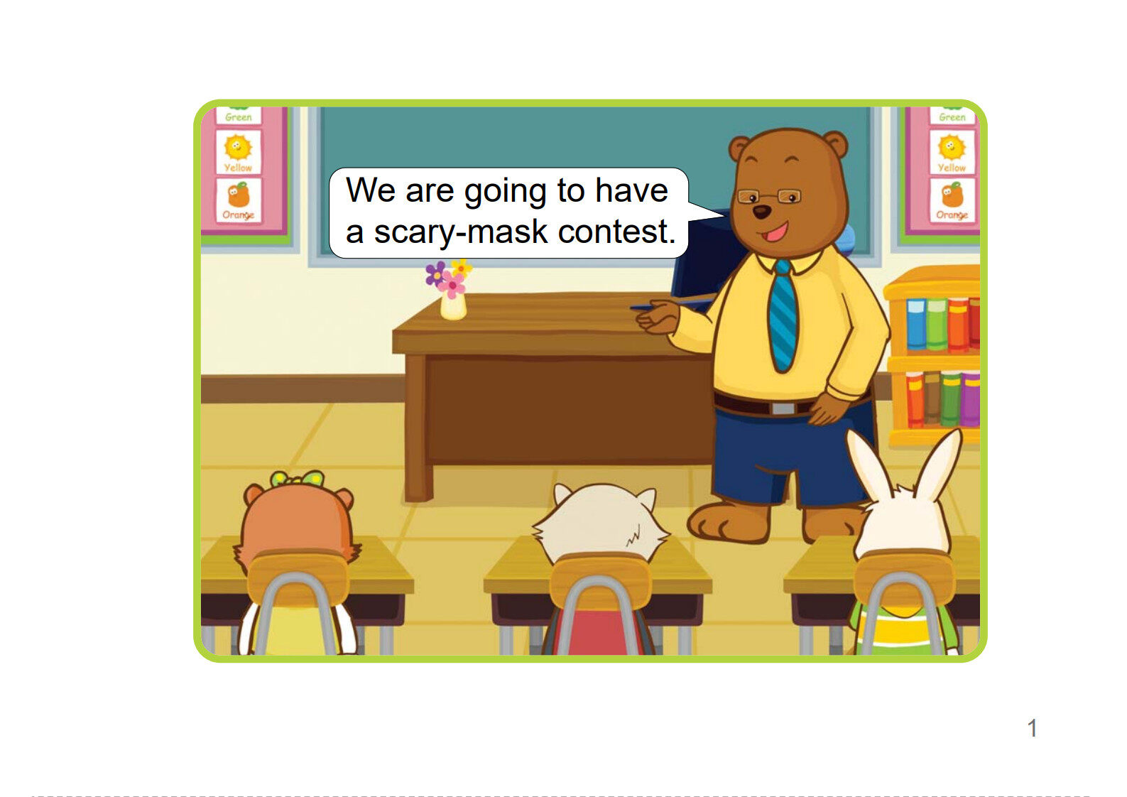 The Scary Mask绘本故事第2页