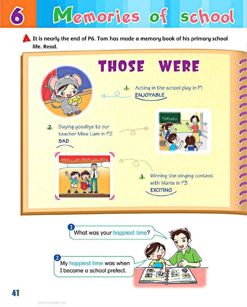 6 Memories of school life绘本故事第3页