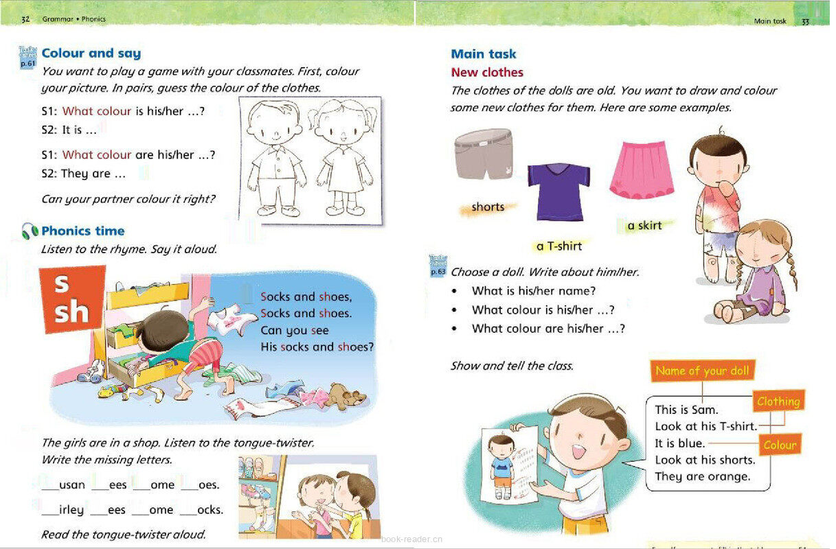 1A Unit 4 Colours around us绘本故事第5页