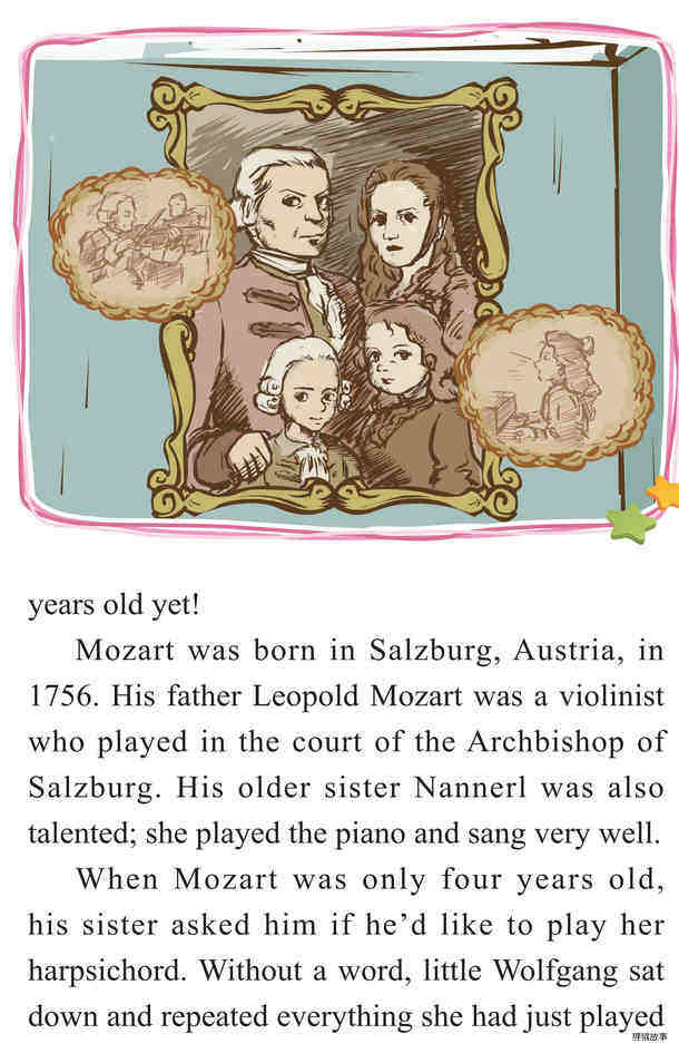 Mozart：A Little Genius on the Harpsichord绘本故事第4页