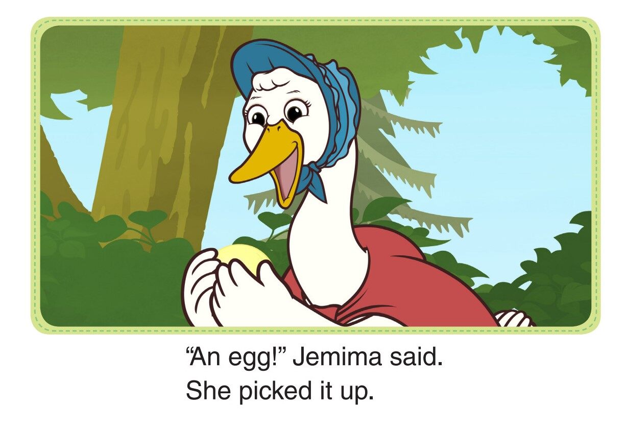 Tom Kitten's New Ball 2_Jemima's New Egg绘本故事第5页