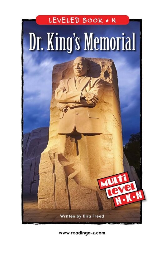 Dr. King's Memorial绘本故事第2页