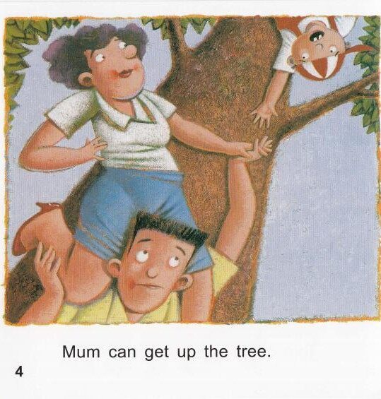 Up the tree绘本故事第5页