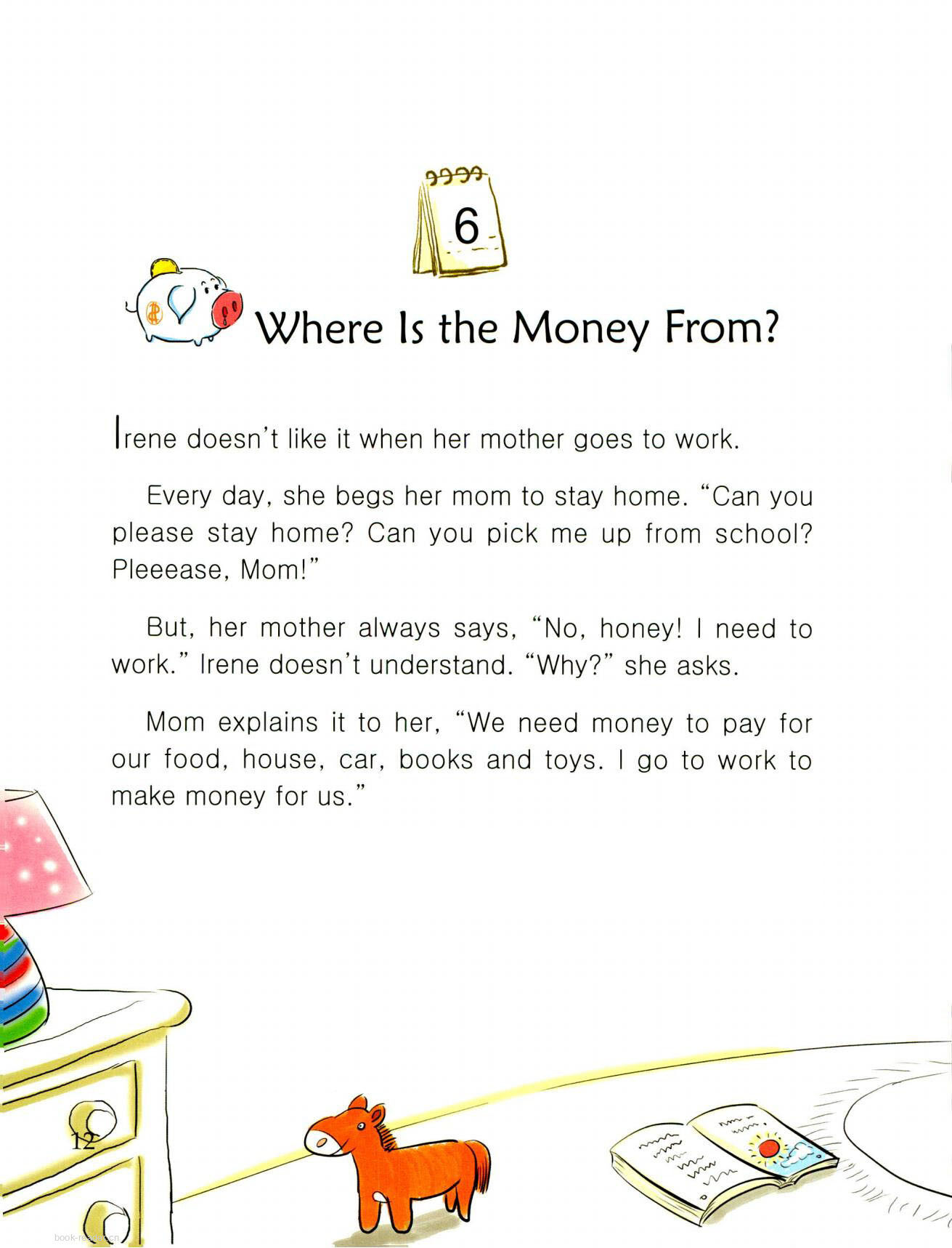 Where Is the Money From?绘本故事第2页