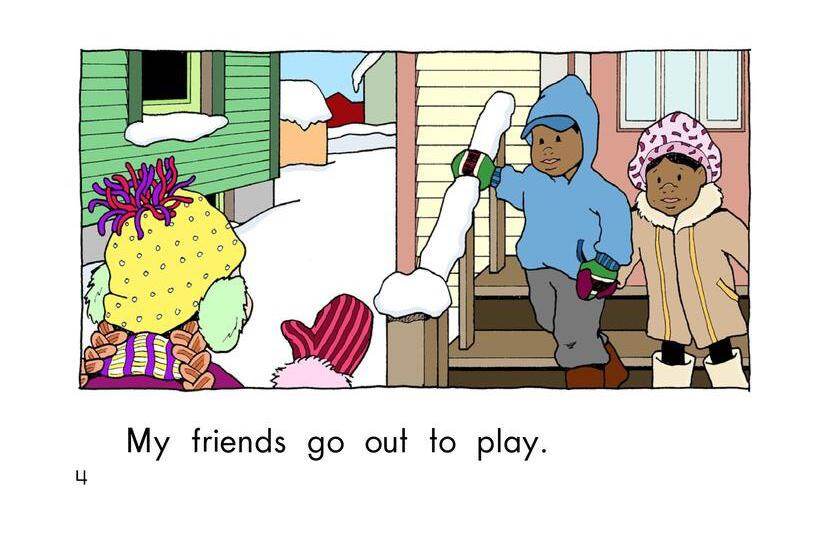 We Make a Snowman绘本故事第4页