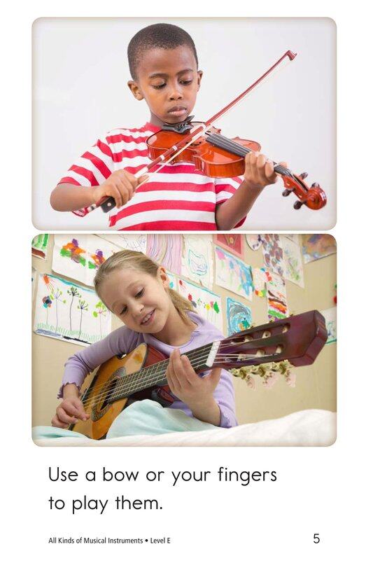 All Kinds of Musical Instruments绘本故事第5页