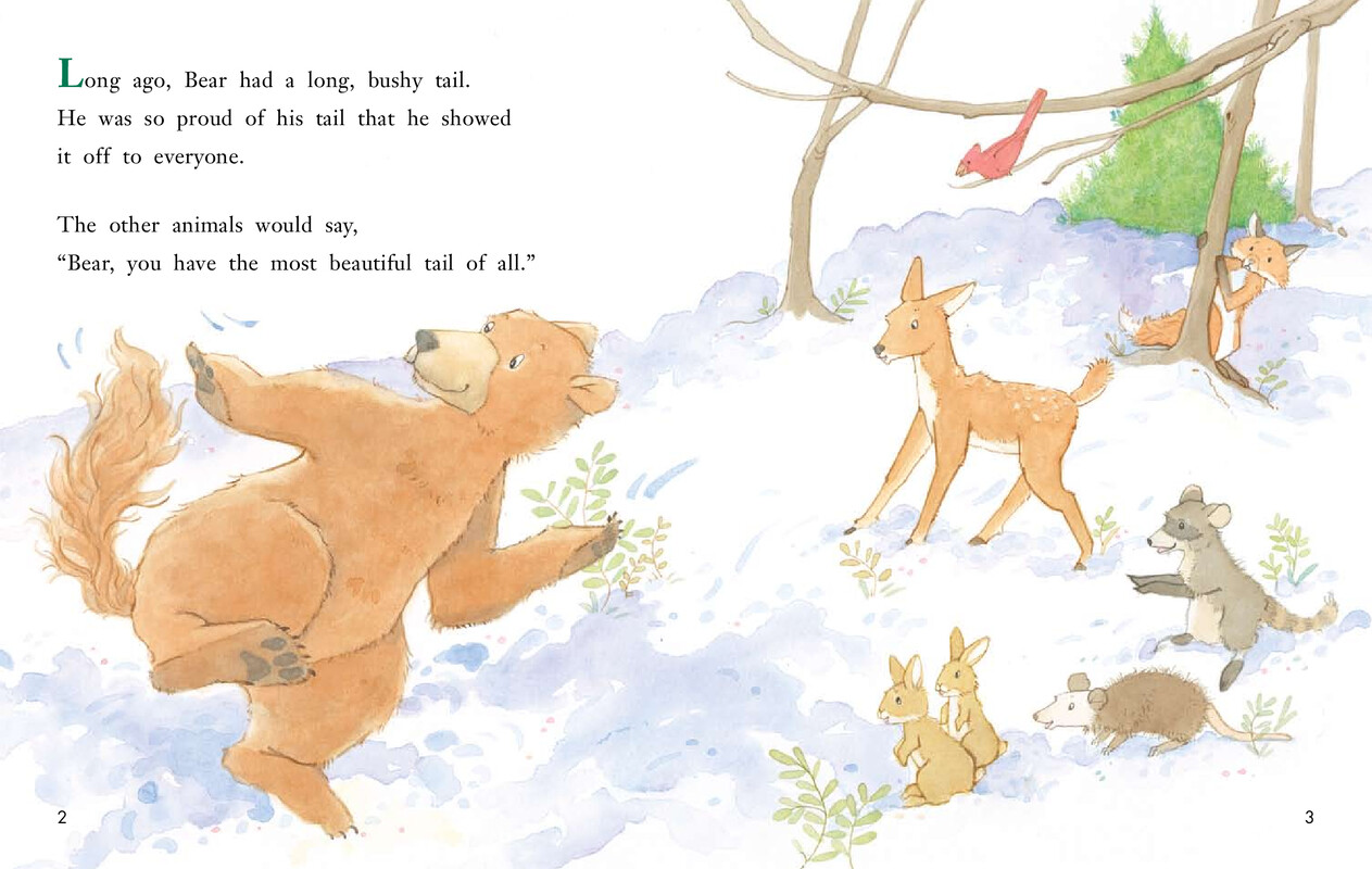 How Bear Lost His Tail绘本故事第3页