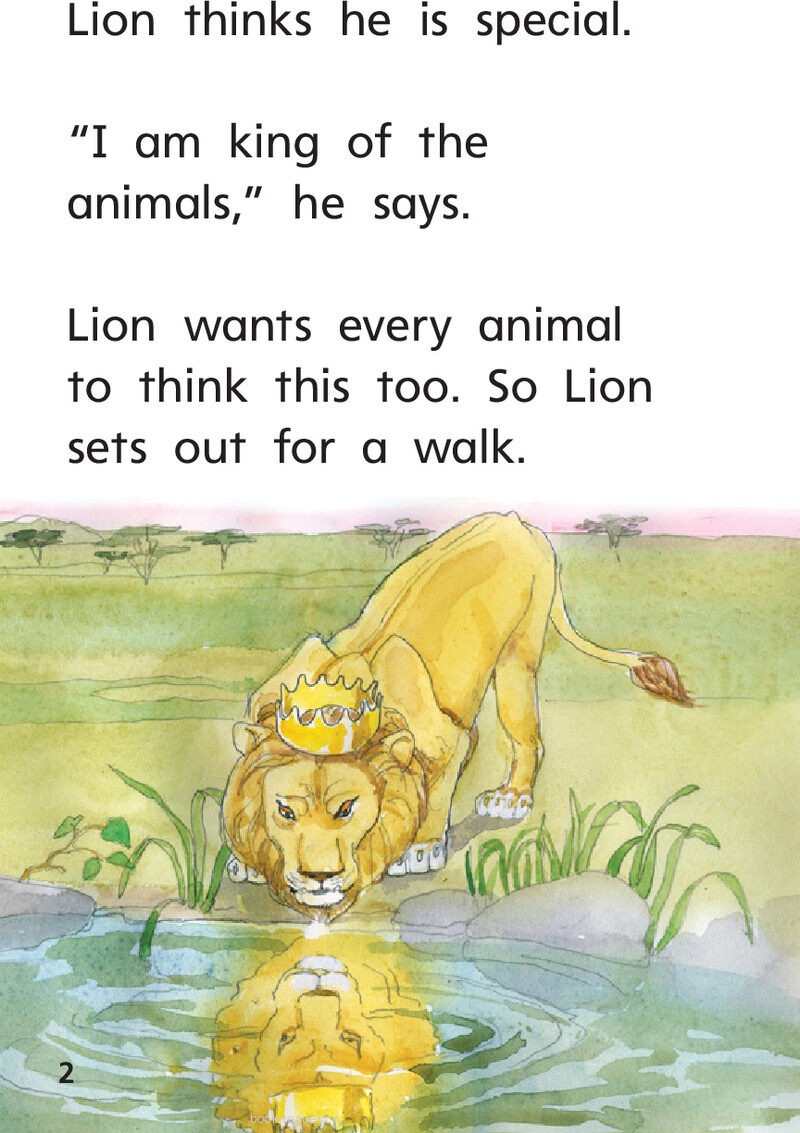 G1 App U4W1 The King of the Animals绘本故事第4页