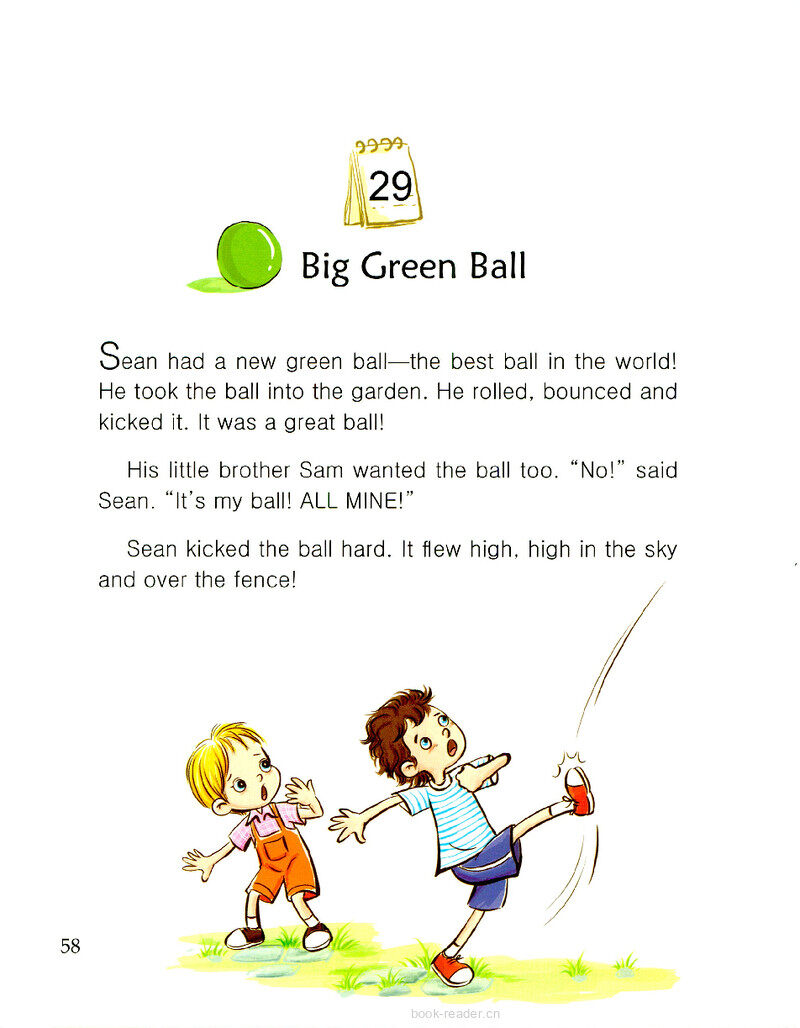 Big Green Ball绘本故事第2页