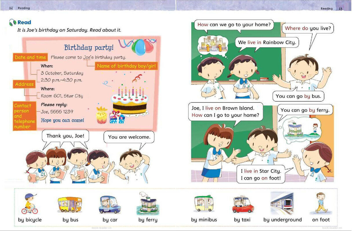 2A Unit 2 Let's go!绘本故事第3页