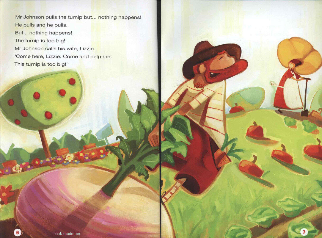 The enormous turnip绘本故事第5页