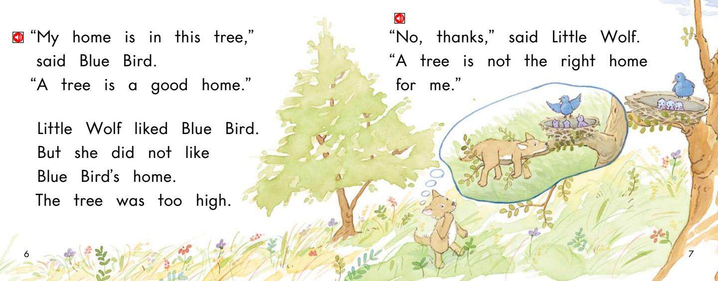 Little Wolf's New Home绘本故事第5页