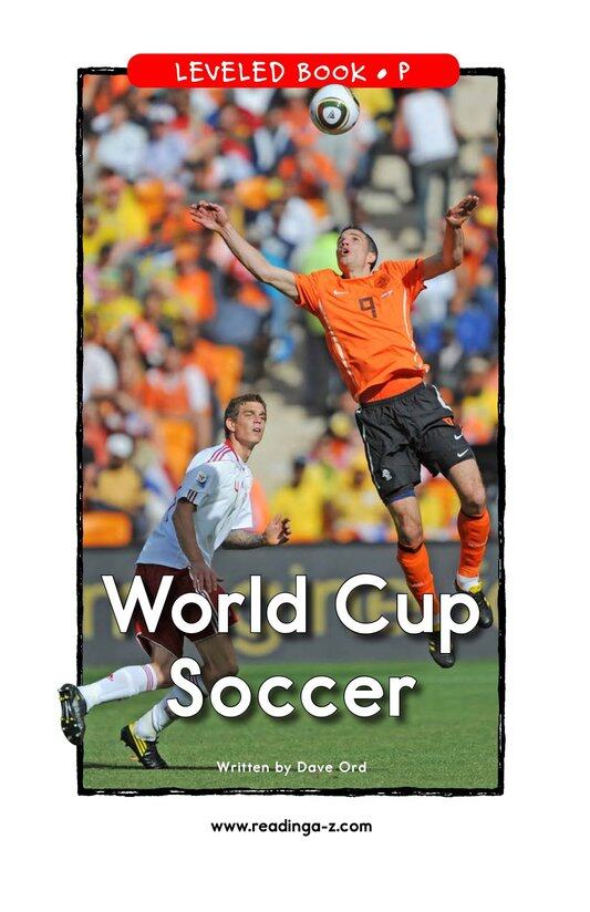 World Cup Soccer绘本故事第2页