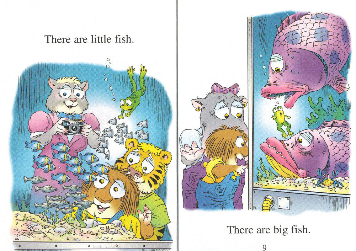 Going to the sea park绘本故事第4页