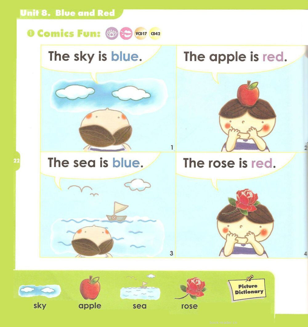 8 Go Blue and Red绘本故事第2页