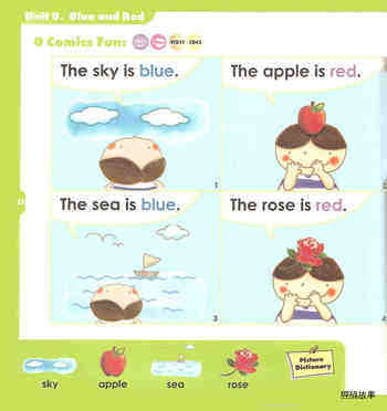 8 Go Blue and Red绘本故事第2页
