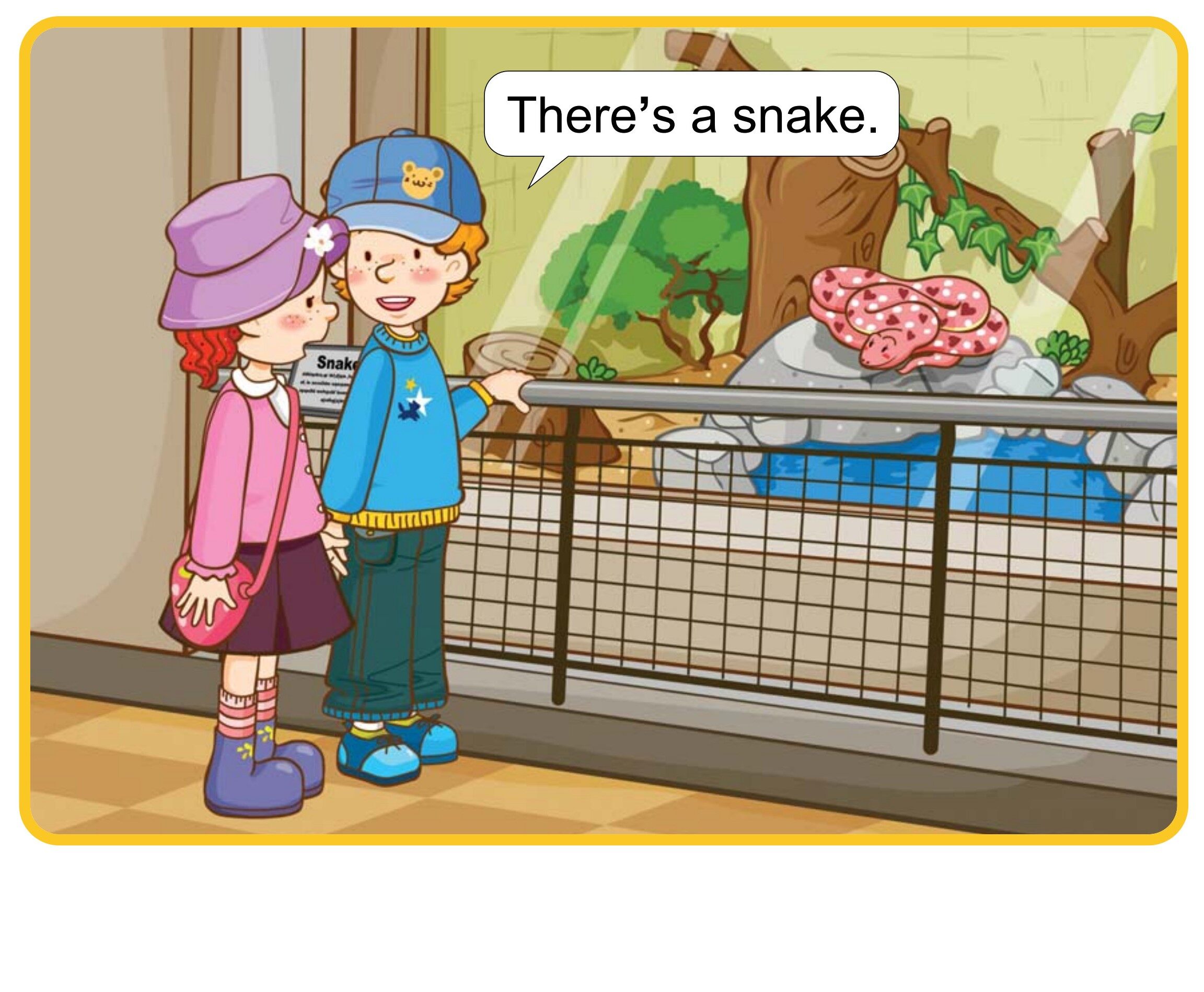 There's a Snake绘本故事第3页