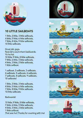 10 Little Sailboats绘本故事第2页