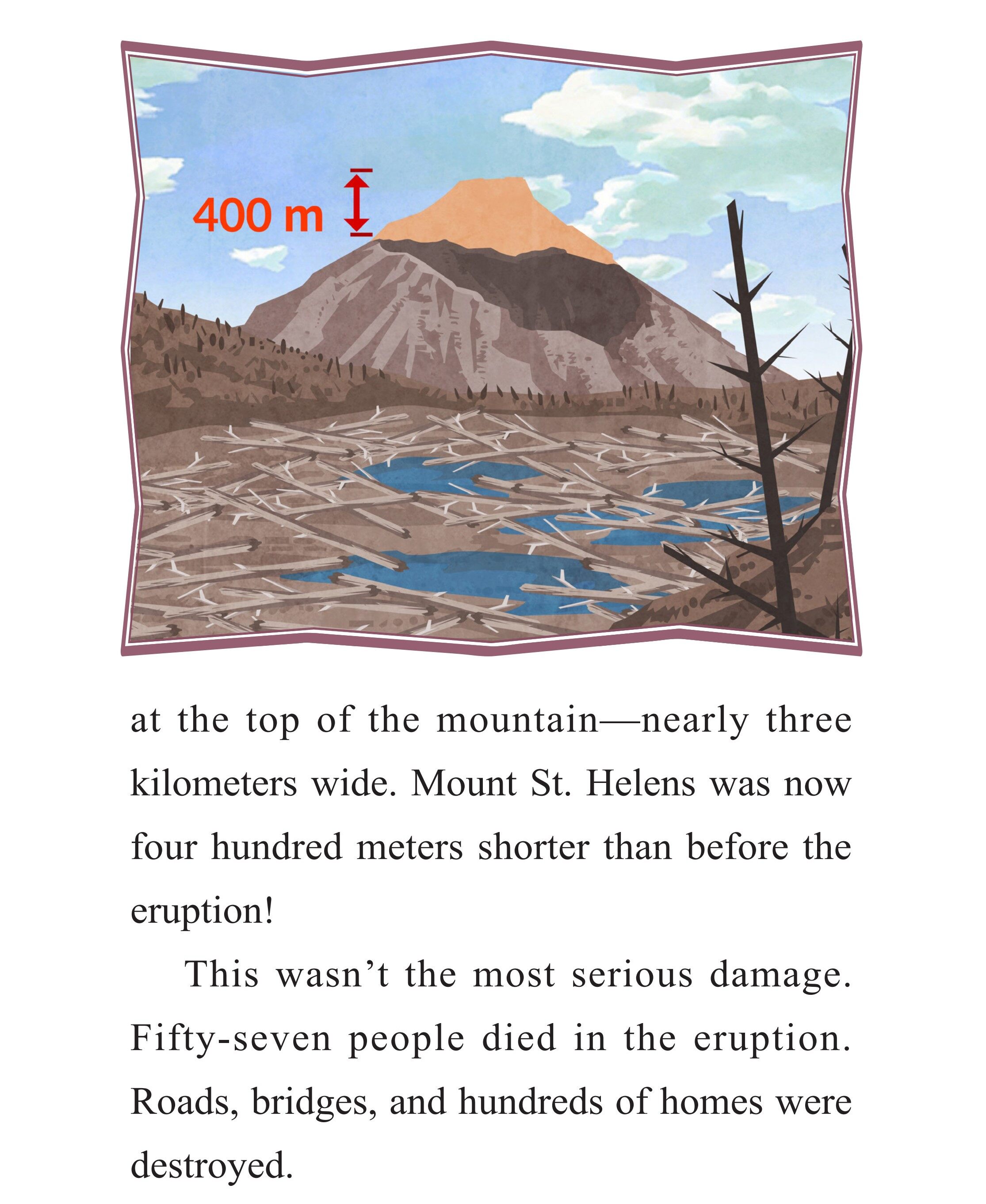 A Volcano Wakes Up绘本故事第5页