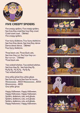 Five Creepy Spiders绘本故事第2页