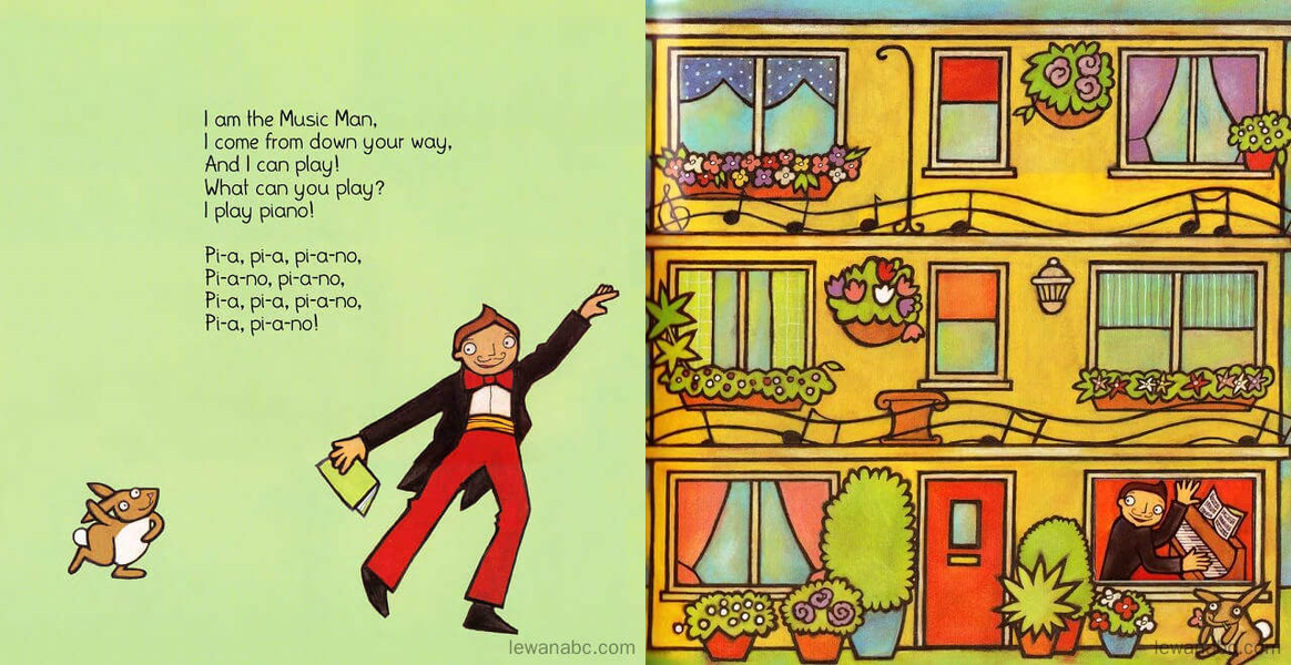 (8周)I am the Music Man绘本故事第3页
