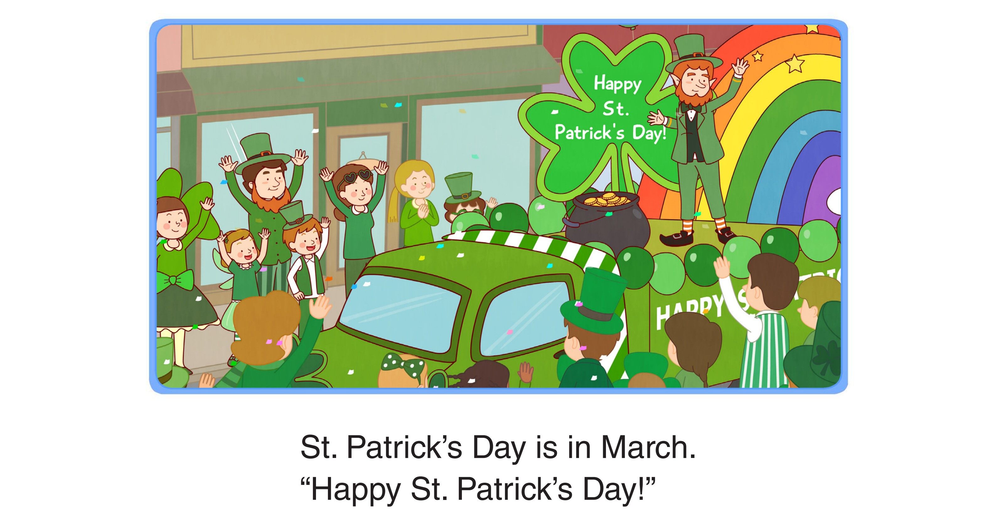 The Months of the Year绘本故事第4页