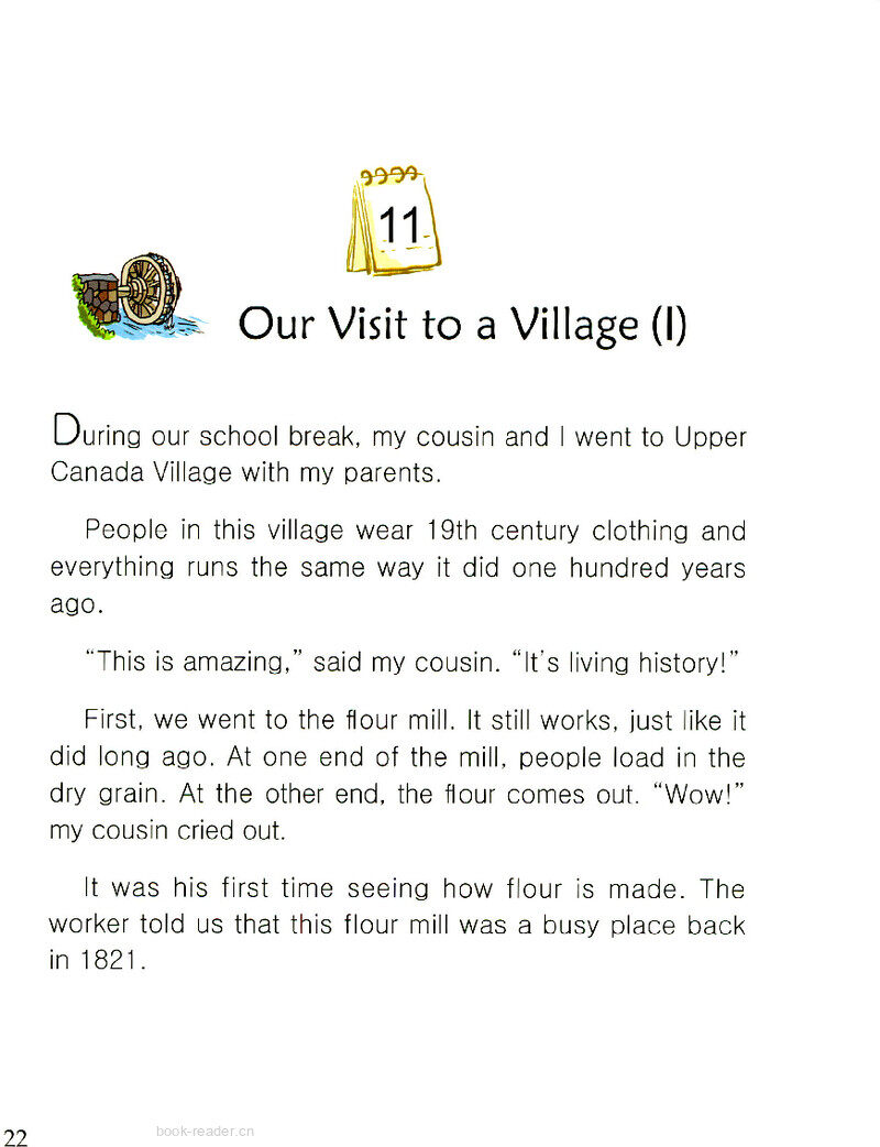 Our Visit to a Village(I)绘本故事第2页