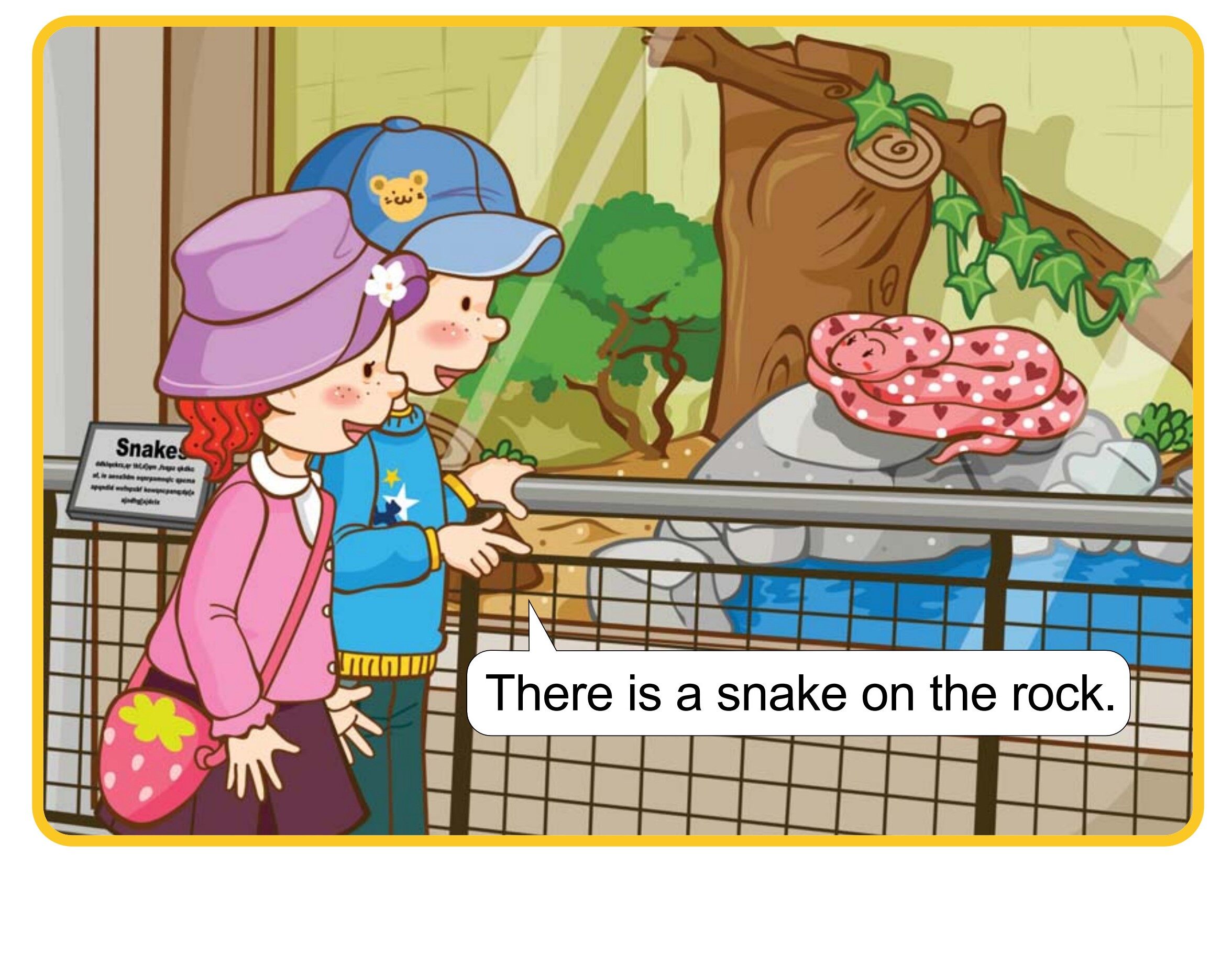 There's a Snake绘本故事第4页