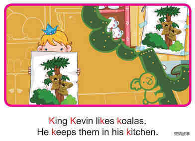 'K' words -  King Kevin绘本故事第4页